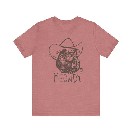 Meowdy Cowboy Cat Tee, Cute Cat Cowboy Tshirt