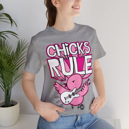 Chicks Rule Guitar Unisex Tee