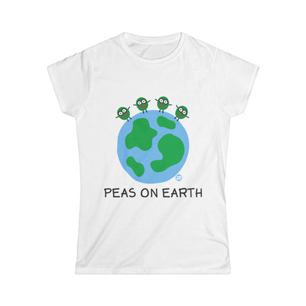 Peas on Earth Women's Softstyle Tee