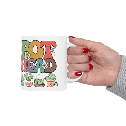 Pot Head Cactus Plant Coffee Mug