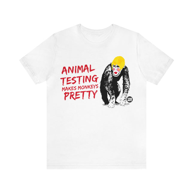 Animal Testing Monkeys Pretty Unisex Tee