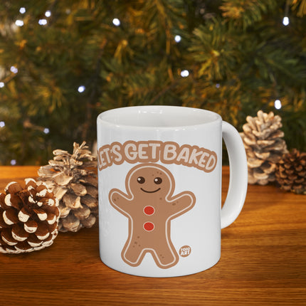 Let's Get Baked Gingerbread Man Christmas Mug