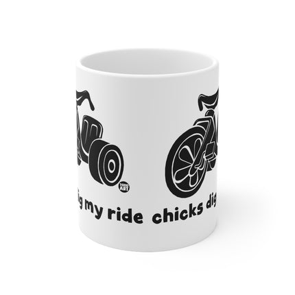 Chicks Dig My Ride Ceramic Mug