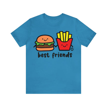 Best Friends Burger and Fries Unisex Short Sleeve Tee