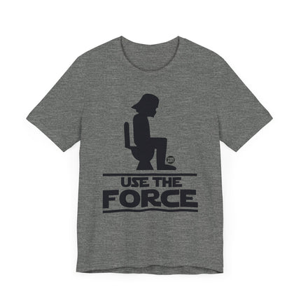 Funny Star Wars "USE THE FORCE" Darth Vader on Toilet Tee Shirt