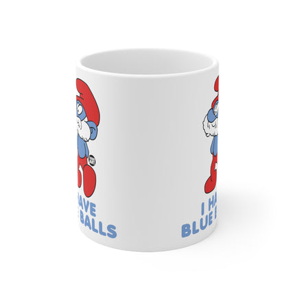 Blue Balls Smurf Ceramic Mug