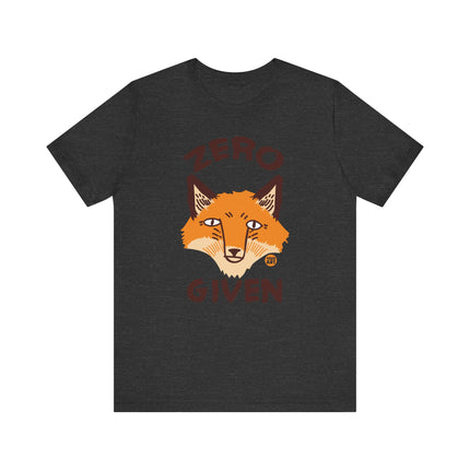 Funny "No Fox Given" Graphic Tee