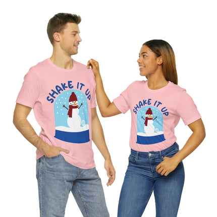 Shake It Up Snowglobe Christmas Unisex Tee