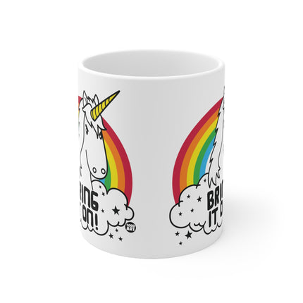 Bring it On Unicorn Ceramic Mug