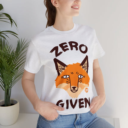 Zero Fox Given Unisex Short Sleeve Tee