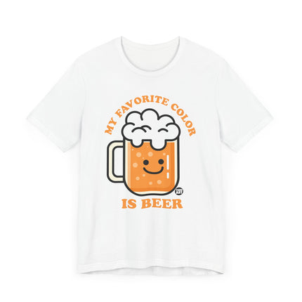 Funny "MY FAVE COLOR IS BEER" Tee Shirt