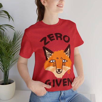 Zero Fox Given Unisex Short Sleeve Tee