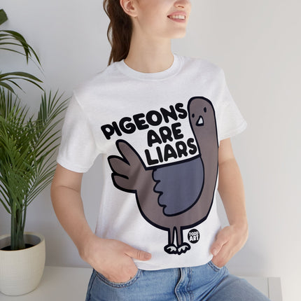 Pigeons Are Liars Unisex Short Sleeve Tee