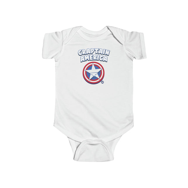 Craptain America Infant Fine Jersey Bodysuit
