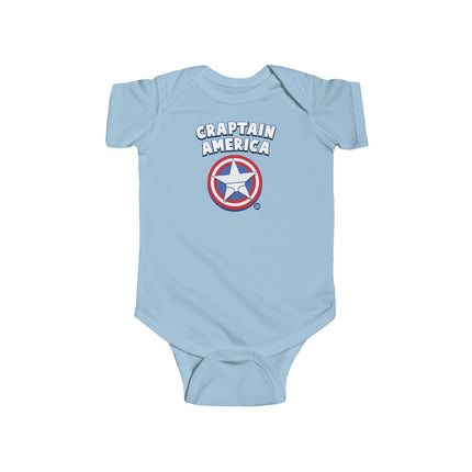 Craptain America Infant Fine Jersey Bodysuit