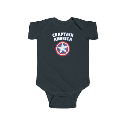 Craptain America Infant Fine Jersey Bodysuit