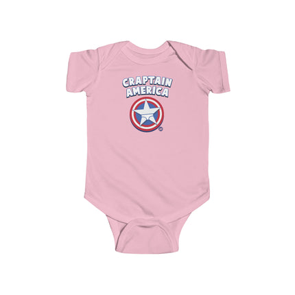 Craptain America Infant Fine Jersey Bodysuit