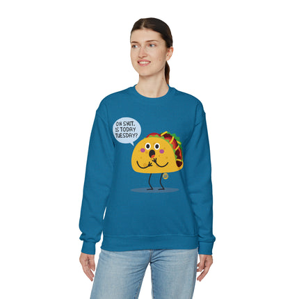 Oh Shit Taco Tuesday Crewneck Sweatshirt