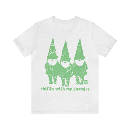 Chillin With Gnomies Distressed Unisex Tee