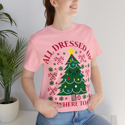 All Dressed Up Christmas Tree Unisex Short Sleeve Tee