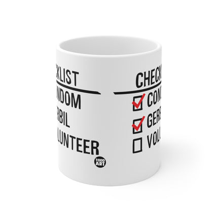 Condom Gerbil Volunteer Ceramic Mug