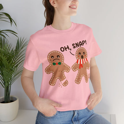 Oh Snap Gingerbread Cookie Xmas Unisex Tee