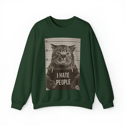 I Hate People Cat Crewneck Sweatshirt