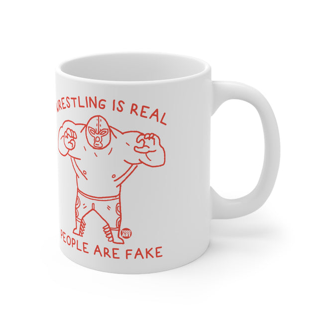 Wrestling Real Ceramic Mug