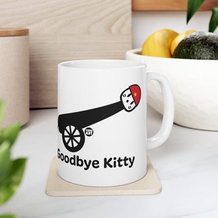 Goodbye Kitty Cannon Ball Ceramic Mug