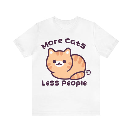 More Cats Less People Unisex Short Sleeve Tee