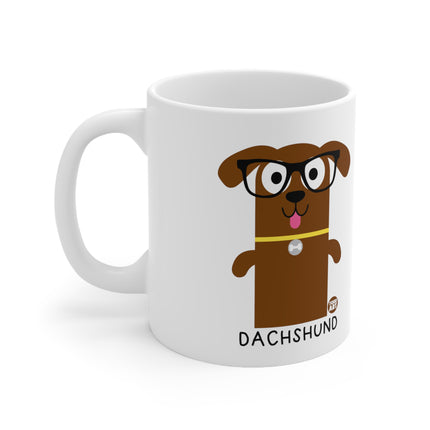 Bow Wow Meow Dacshund Ceramic Mug