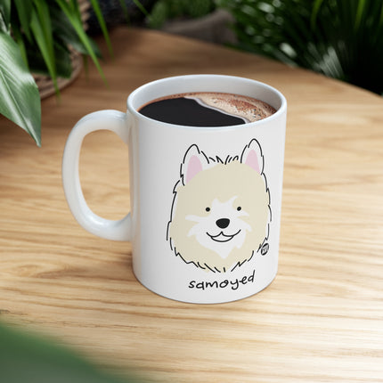 Dog Breeds Samoyed Ceramic Mug