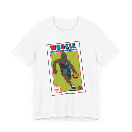 Funny Star Wars "WOOKIE OF THE YEAR" Basketball Card Tee Shirt