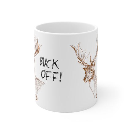 Buck Off Ceramic Mug