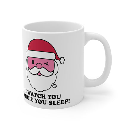 I Watch You Sleep Santa Ceramic Mug