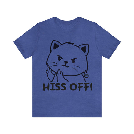 Hiss Off Cat Unisex Short Sleeve Tee