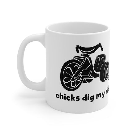 Chicks Dig My Ride Ceramic Mug