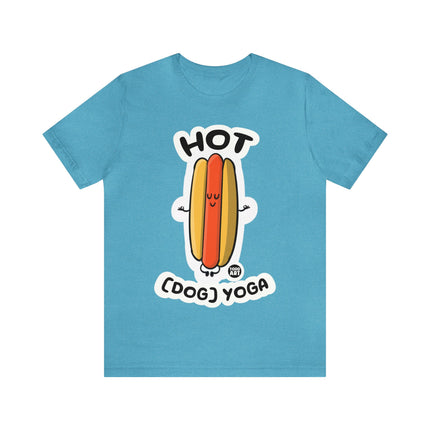 Hot Dog Yoga Unisex Short Sleeve Tee