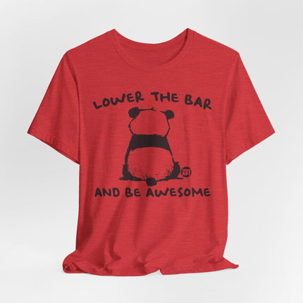 Lower Bar  Be Awesome Panda Tee, Funny Panda Tshirt