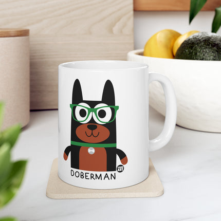 Bow Wow Meow Doberman Ceramic Mug