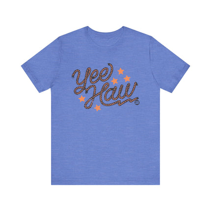Yee Haw Rope Graphic Tee, Yee Haw Rope Rodeo Tshirt