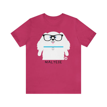 Bow Wow Meow Maltese Unisex Tee