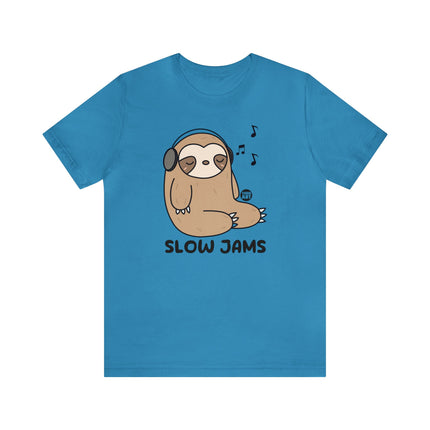 Sloth Slow Jams Headphone Unisex Tee