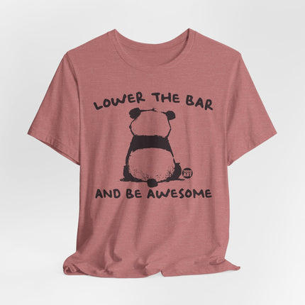 Lower Bar  Be Awesome Panda Tee, Funny Panda Tshirt