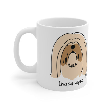 Dog Breeds Lhasa Apso Ceramic Mug