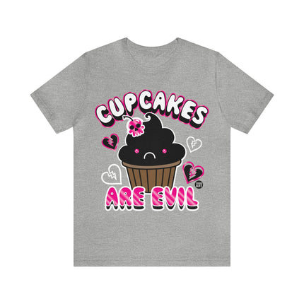 Cupcakes Are Evil Unisex Tee