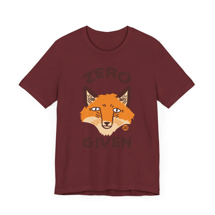 Funny "No Fox Given" Graphic Tee