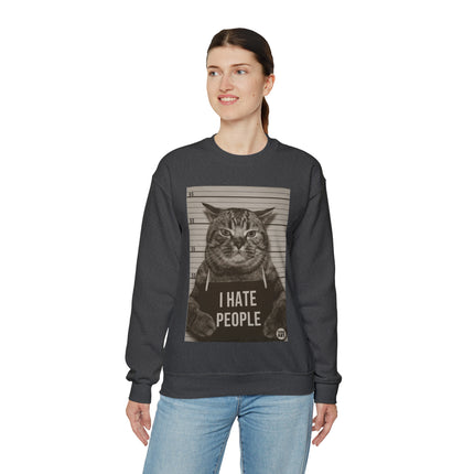 I Hate People Cat Crewneck Sweatshirt