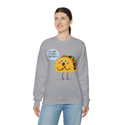 Oh Shit Taco Tuesday Crewneck Sweatshirt