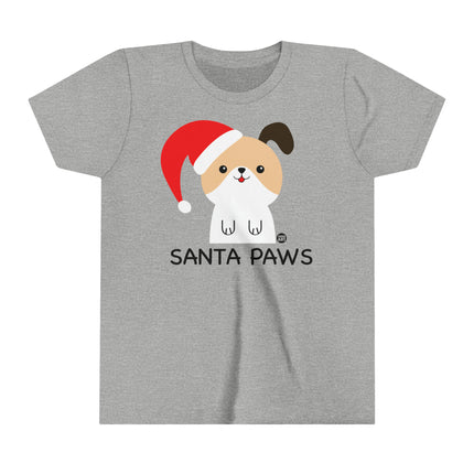 Santa Paws Dog Kids Short Sleeve Tee